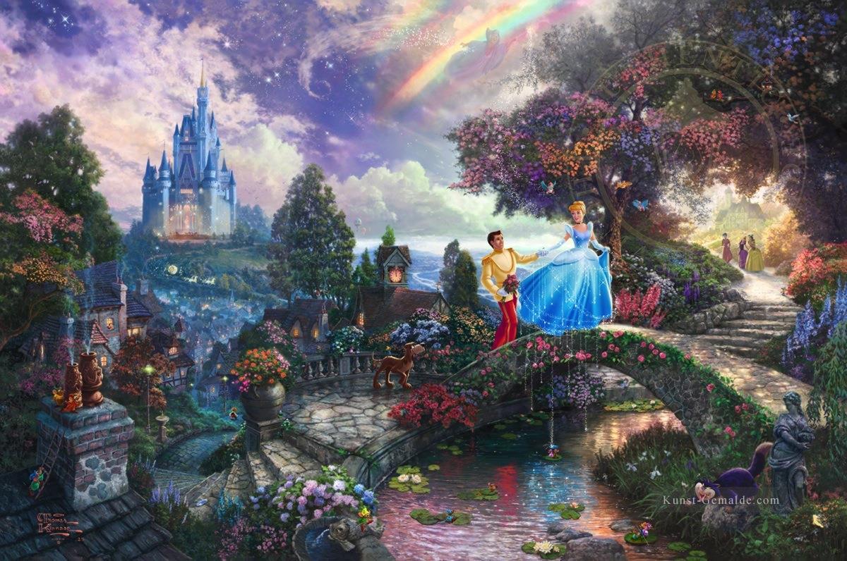 Cinderella Wishes Upon A Dream TK Disney Ölgemälde
